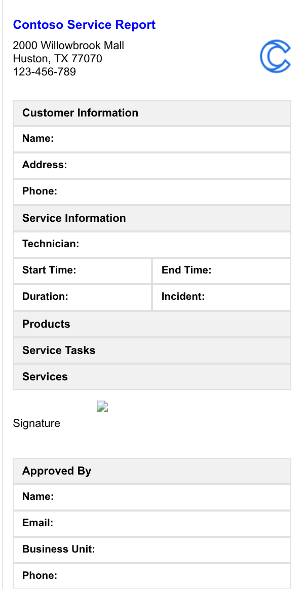 Contoso Report After Changes